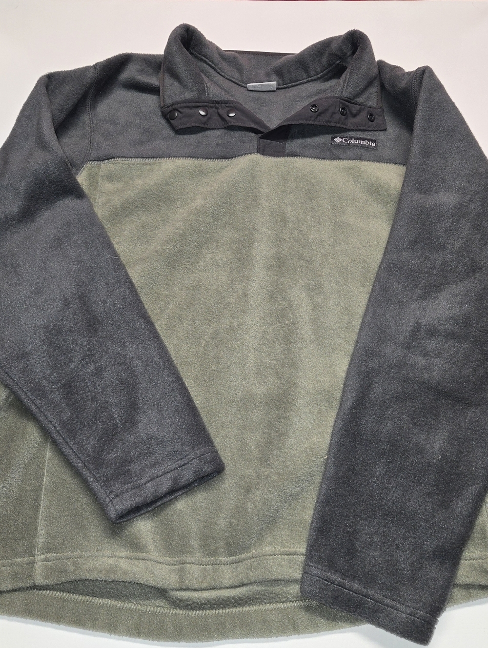 Columbia Pullover Mens PXL Steens Mountain Half Snap Fleece Jacket Green